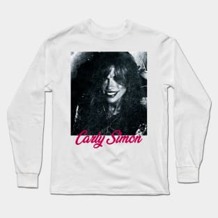 Vintage Carly Simon // 80s Style Long Sleeve T-Shirt